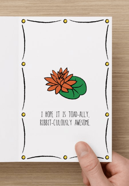 Frog, Print Example, Interior